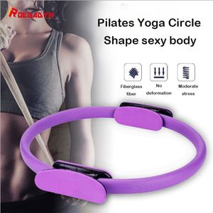 Cercles de yoga 38 cm Yoga Fitness anneau cercle Pilates femmes fille Fitness anneau Yoga exercice maison Yoga anneau cercle gymnastique entraînement Pilates Accesso 230925