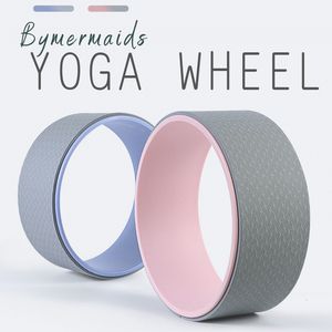 Cercles de yoga Bymermaids Fitness Roue de yoga TPE Rouleau de yoga antidérapant Beau dos Mince Épaule Pilates Anneau Gym Exercice Yoga Accessoires 230617