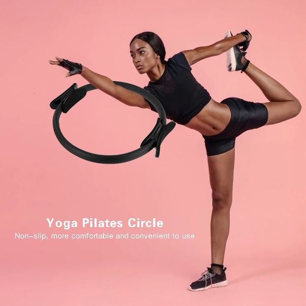 Yoga Circles Cercle de Yoga poignée en croissant confortable anneau de Pilates hommes femmes Fitness entraînement équipement de sport accessoires outils de musculation 231208
