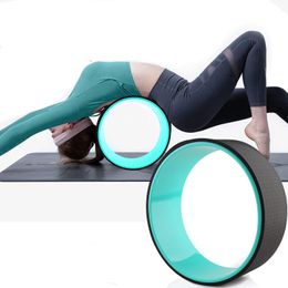 Yogacirkels Yogawiel TPE Antislip Yoga Spine Roller Wielcirkel voor verlichting van rugpijn Ain en verbetering van rugbuigingen Flexibiliteit Training 230925