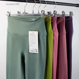 yogakleding uitlijnen geen schaamte sport hoge taille naakt broek naakt T-vormig capri dames fitness lululemen damesjurk vestidos lululemen rok jurken