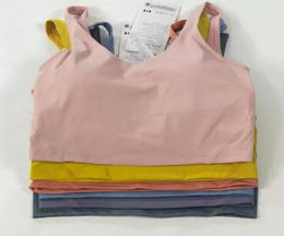 Ropa de yoga Alinee Women039s Vest Sports UBack Bra Fitness Jogging con ropa interior de la almohadilla de la almohadilla de pecho forrada Tops5014745