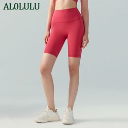 AL0LULU Sport strakke shorts fitnessshorts voor dames, yogabroek met hoge taille