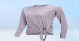 Robe de Yoga pour femmes, Cover-Up à manches longues, hauts amples, respirant, léger, chemise de sport, course à pied, séchage rapide, Tshirt7717981