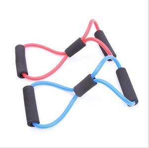 Yoga Oefening Resistance Training Bands Tube Workout Oefening voor Yoga 8 Type Latex Cirkel Loops Body Building Fitnessapparatuur