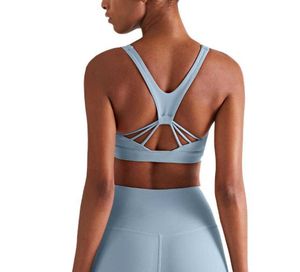 Yoga Tenues Fitness Soutien-Gorge Force Moyenne Fantaisie Retour Débardeur Soutien Sportswear En Plein Air Femmes Sous-Vêtements Gym Vêtements