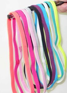 yoga fitness elastische hoofdbanden Stretch Softbal Sport Hoofdband gym sport haarbanden snoep kleuren hardlopen fietsen zweetbandjes