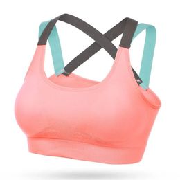 Yoga Fitness Tops Lingerie Push-up Bras-Up Sportswear Bras Women's Sports Gym Gym sans soud