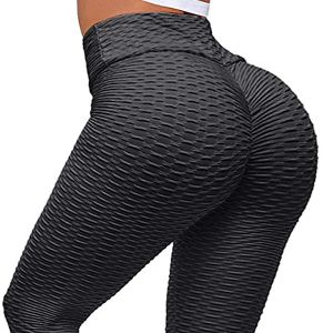 Yoga Fitness Pantalons de yoga Femmes Leggings sexy Sport Plus taille Black Leggins Jacquard Running Colls Gym Scrunch anti-cellulite Leggings