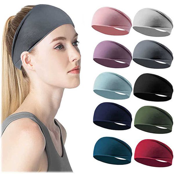 Yoga Bandes De Cheveux 1 Pièce Absorbant Sport Bandeau Courir Cyclisme Yoga Sueur Bandeaux Femmes Hommes Bandeaux Cheveux Ruban Fitness Gym Yoga Accessoires L221027