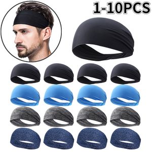 Bands de cheveux de yoga 110pcs ultraHin Sports Spirband Brewable Absorbant Band Sweat Head Band Soft lisse Outdoor Sport 230712