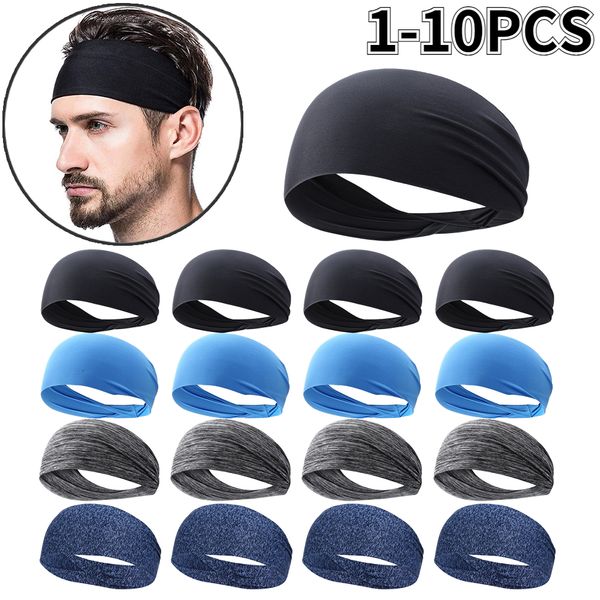 Bands de cheveux de yoga 110pcs ultraHin Sports Spirband Brewable Absorbant Band Sweat Head Band Soft lisse Outdoor Sport 230712