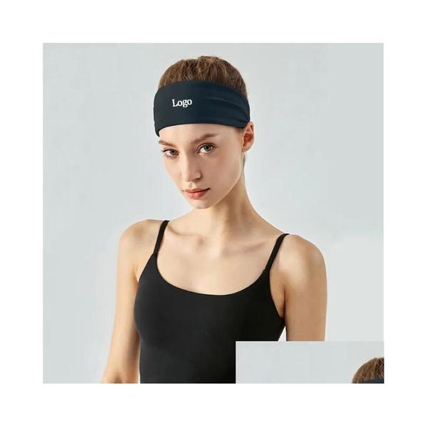 Bandes de cheveux de Yoga avec Logo Al-136, bandeaux de Fitness absorbant la sueur, accessoires de sport, livraison directe, fournitures d'extérieur Ot0D9