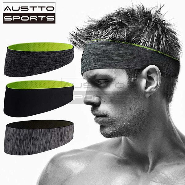 Bands de coiffure de yoga Austto Sport Bandband Slim Workout Cooling Sweat Band for Men Women Running Sycling Outdoor L221027