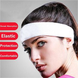 Yoga Bandes De Cheveux Sports D'intérieur Yoga Absorption De La Sueur Bandeau Hommes Et Femmes Mode Fitness Yoga Basketball Football Running Head Towel L221027