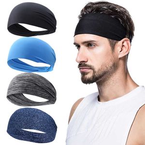 Yoga Hair Bands Women Men Fitness Running Headband Quick Dry Outdoor Sport Elastic Headdress Simple Fitness Sweat Band Sportkding L221027