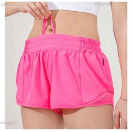 Short de Yoga taille basse pour femmes, doublure 2.5, short luemon, entraînement, course à pied, Sport, lulemom, poche latérale à fermeture éclair