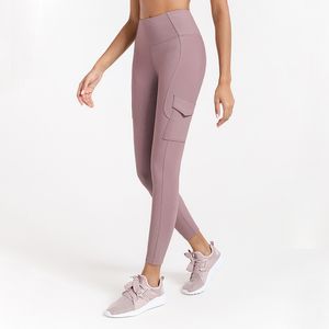 Yoga Leggings fil travail vêtements de gymnastique femmes Leggings poche d'air pantalons de Yoga élastique serré sport course Fitness Leggins avec poches