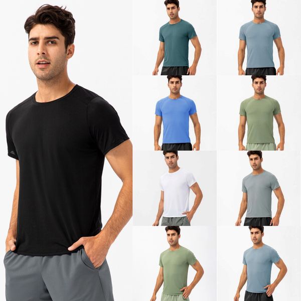 Yoga Lu atuendo Lu corriendo camisas compresión medias deportivas fitness gimnasio gimnasio jersey ropa deportiva rápida deporte seco t- top ll mans