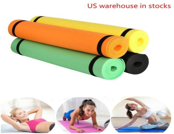 Yoga Mat Anti-Skid Sports Fitness 4 mm Eva Comfort pour l'exercice, le yoga et le Pilates XQ Mats6834324