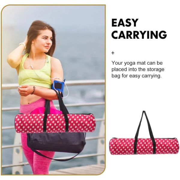 Sac de yoga sac étanche Yoga Traine de yoga transporter le sac de gym de gym de pliage de tapis d'exercice pour les femmes Pilates de yoga à intérieur et extérieur sport