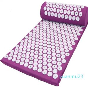 Yoga Mat Fitness Weness Therapy Body Foot Acupressure Massage Mat Piow Set Back Neck Massage Cushion Pin Pad Relax Muscles