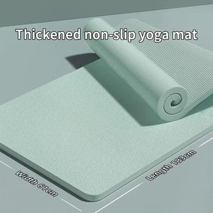 Tapis de yoga avec une épaisseur de 10 mm anti-glissade Pilates Fitness Fitness respectueuse des femmes résistantes aux larmes 240402
