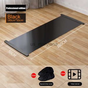 Yogamatten 140/180/200cm Glijmat Been Core Training Board Fitness Training Board IJshockey Rolschaatsen Been Oefening Glijmat J230506