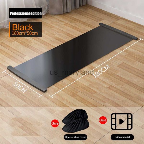 Tapis de yoga 140/180 / 200cm Tapis coulissant Conseil d'entraînement de base pour les jambes Conseil d'entraînement physique Hockey sur glace Patinage à roulettes Jambe Exercice Tapis coulissant J230506