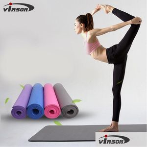 Tapis de yoga 183x61cm haute densité écologique impression personnalisée tapis NBR pour débutant exercice de remise en forme tapis de gymnastique sans goût livraison directe Spo Dhdpa