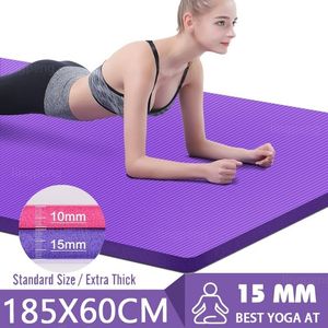 Tapis de Yoga 18560CM épais tapis antidérapant haute densité sport Fitness maison Pilates gymnastique exercice 230907