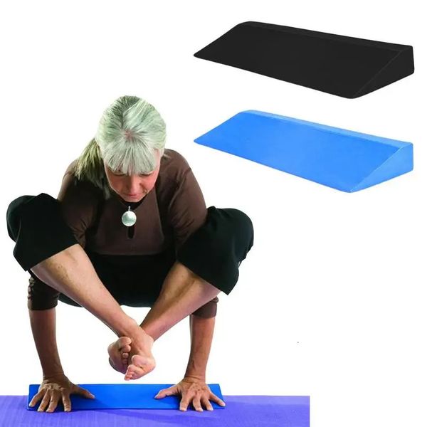 Tapis de yoga 1 pièces 19,7 pouces blocs de coin de yoga léger coin de yoga extensible planche inclinée poignet soutien du bas du dos pour l'exercice gymnase fitness 231208