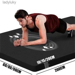 Tapis de yoga Tapis de Yoga épaissi de 2m élargi antidérapant grand tapis de Fitness homme Pilates tapis d'exercice équipement de Yoga muet sport gymnastique PadL240118