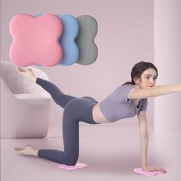 Tapis de yoga 2 pièces genouillère anti-dérapant soutien Pilates à genoux sport équilibre coussin pour protéger la cheville coude 230814