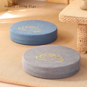 Yogamatten 40X6CM Mediteren PEP Harde Textuur Meditatiekussen Rugleuningkussen Japanse Tatami-mat Afneembaar en wasbaar 230907