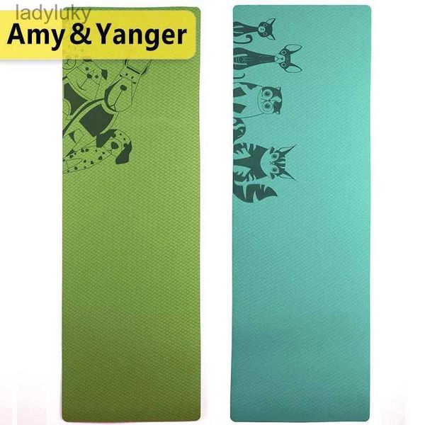 Tapis de yoga 6 mm TPE TPE NATS YOGA NON SLIP POUR FITNY Pilates Gym Exercice Sportl240118