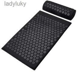 Yogamatten Antistress Acupressuur Yogamat Voet Shakti Mat Massage Applicator Spike Rugmassage Kussen Accupressuur MatL240118