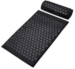 Tapis de Yoga tapis d'acupression anti-stress applicateur de Massage Shakti pour les pieds coussin de dos à pointes accupression 231012