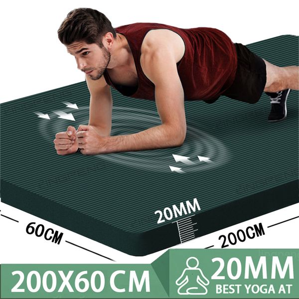 Tapis de yoga Tapis d'exercice pour entraînement à domicile Pilates Gym Équipement de musculation Tapis pour fitness Tapis de yoga antidérapant Accessoires de sport épais Corps 230617