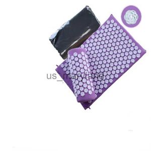 Yoga Matten Lotus Massage Mat Stekelige Shakti Acupressuur Mat voor Body Stress Relief Applicator Kuznetsov Sensi Mat Voet Massage Mat J230506