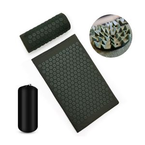 Tapis de yoga Tapis de massage Coussin d'acupression Ensembles de massage Spike Fitness yoga Pilates Soulager le stress Applicateur de douleur au dos kuznetsov 230606