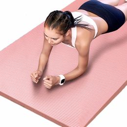 Yogamatten NBR 10 mm 15 mm dikke yogamat Antislipdeken Home Gym Sport Esterilla Gezondheid Afvallen Fitnessmatten Oefeningspad voor dames 231211
