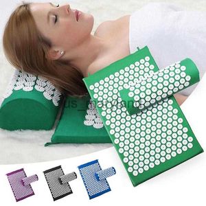 Yoga Matten Antislip Acupressuur Kussen Massage Mat Body Pijn Spike Fitness Pilates Oefening Kussen Mat Gift Bag Applicator kuznetsov J0606