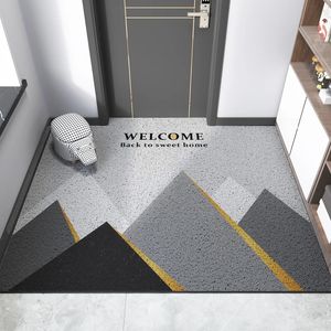 Yoga matten Noordse ingang Huis Doormandslaapkamer Keuken Woonkamer Tapijt PVC Non-slip Bad Mat Maat Mat op maat Zang Deur Mat 231211