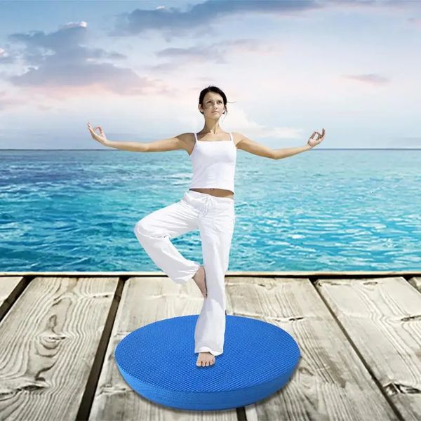 Tapis de yoga Stabilité Coussin d'équilibre TPE Tapis de yoga Bloc Coussin d'équilibre épais Coussin d'équilibre Fitness Yoga Pilates Balance Board 231208