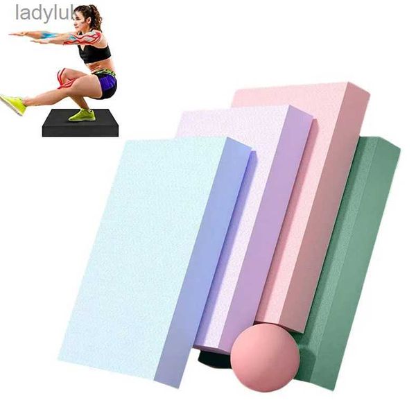 Esteras de yoga TPE Estera de yoga Almohadilla de ejercicio engrosada suave Cojín de equilibrio de espuma Gimnasio Bloque de pilates para entrenamiento de fuerza de estabilidad Terapia física L240118