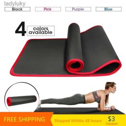 Yogamatten YECOKISO 10MM Extra Dikke 183cmX61cm Yogamatten NRB Antislip Oefenmat Fitness Smaakloos Pilates Workout Gymmatten met BandageL240118