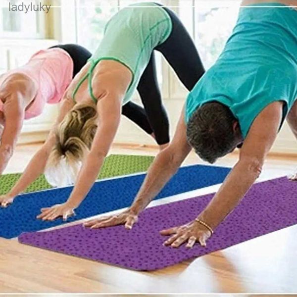 Tapis de yoga Tapis de yoga couverture de serviette de yoga antidérapante couture extra longue pliante exercice de remise en forme tapis de Pilates couverture de sport de gymnastique mince à séchage rapide L240118