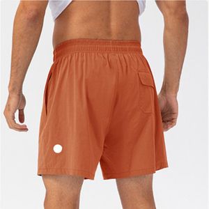 Yoga heren sport korte snel droge shorts met achterzak mobiele telefoon casual hardloop gym jogger pant ll5232 s