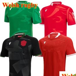 Yoga-outfit 2023 Wales Rugby Jersey National Team Jerseys Cymru Sever-versie T-shirt 22 23 Top Welsh Training Jesy maat Drop Deli Dhuwg